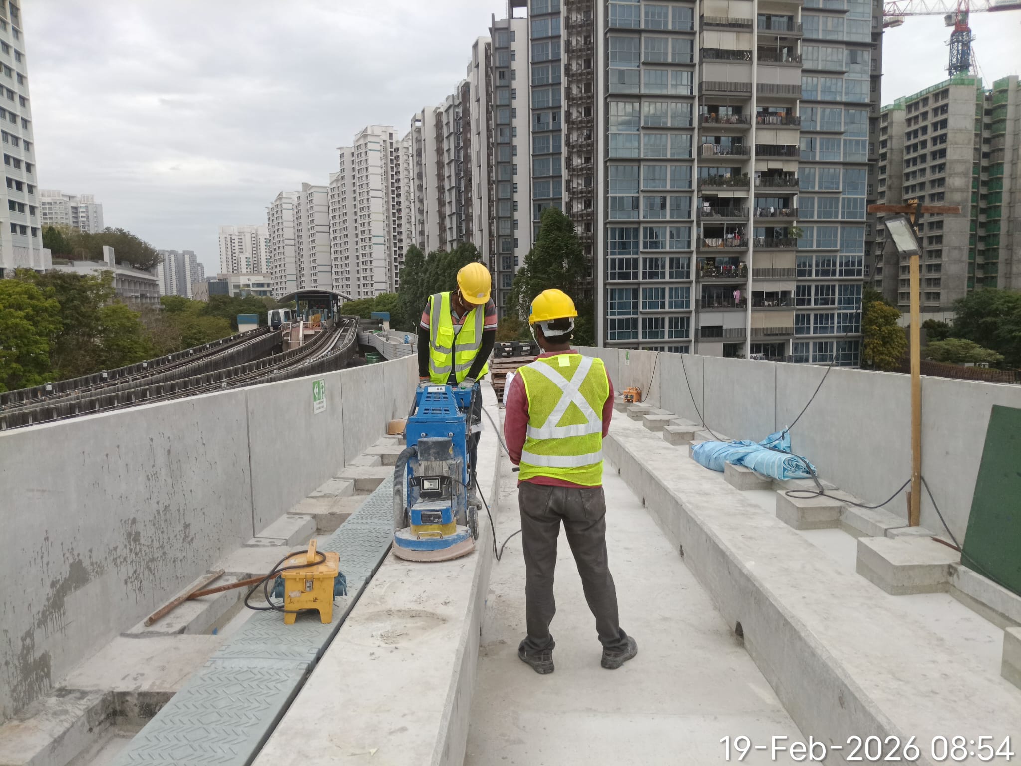 Tech San site team at work